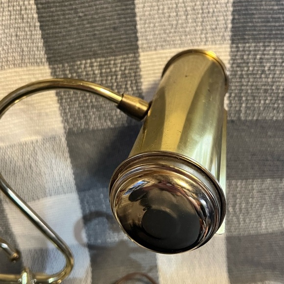 Vintage Underwriters Laboratories Brass Portable Banker Piano Student Desk Lamp - Picture 7 of 14